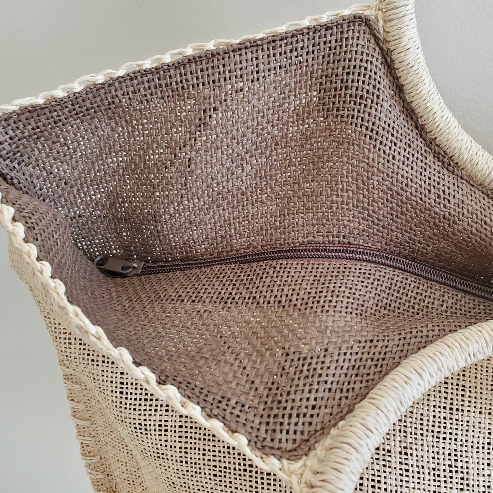 Tan & Brown Beach Bag - Picture 4 of 6